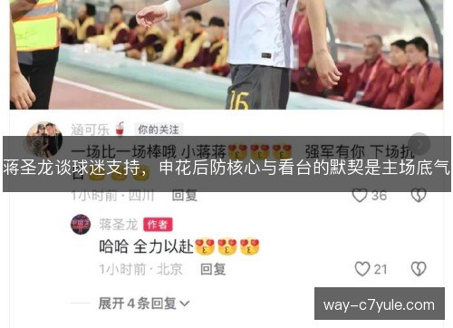 蒋圣龙谈球迷支持，申花后防核心与看台的默契是主场底气